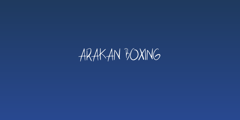 Arakan Boxing Social Header
