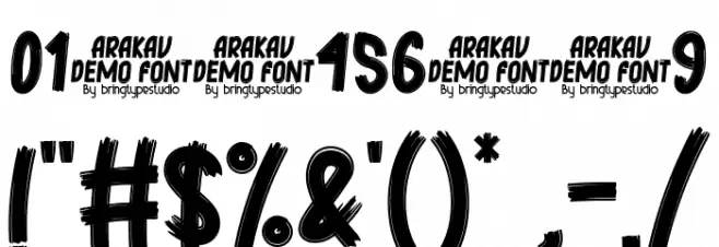 Arakav Font OTHER CHARS