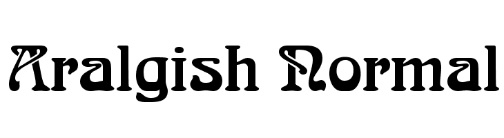 Aralgish Normal  font caratteri gratis