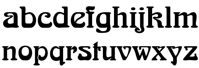 Aralgish Normal Font LOWERCASE