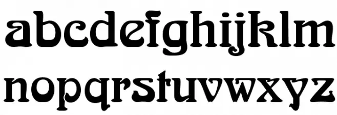 Aralgish Normal Schriftart Kleinbuchstaben