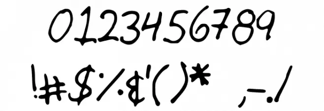 AramAbdulla Шрифта ДРУГИЕ символов