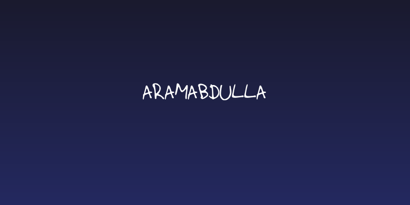 AramAbdulla Social Header
