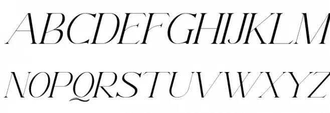 AramezaDemo-Italic 字体 大写