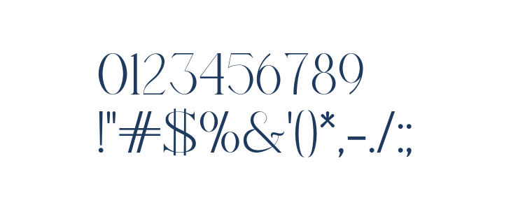 AramezaDemo-Regular Other Characters