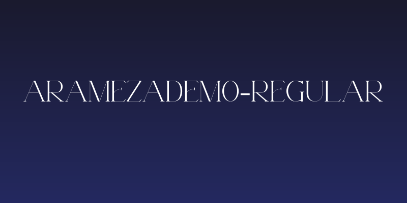 AramezaDemo-Regular Social Header