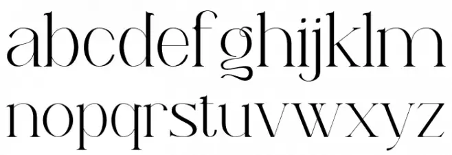 AramezaDemo-Regular 字体 小写