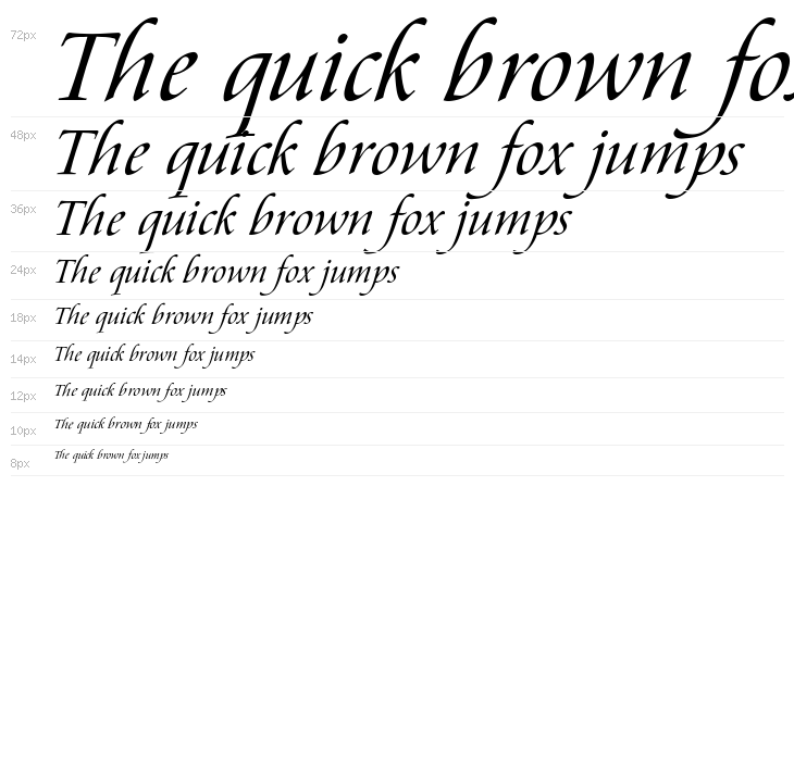 Aramis Italic Waterfall