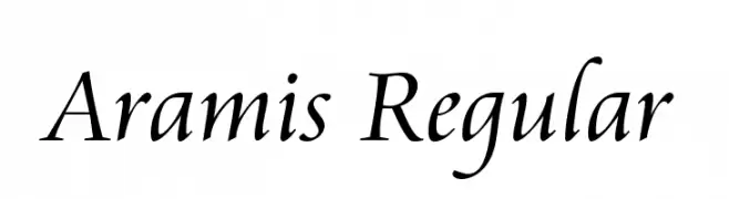 Aramis Regular  لخطوط تنزيل