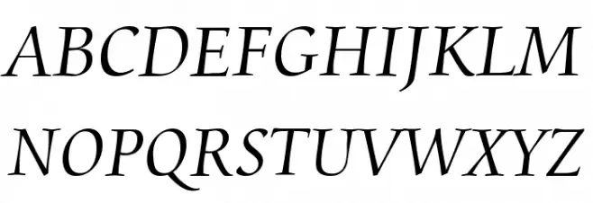 Aramis Regular Schriftart Groß
