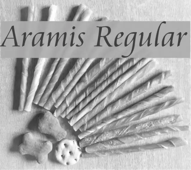 Aramis Regular Font examples