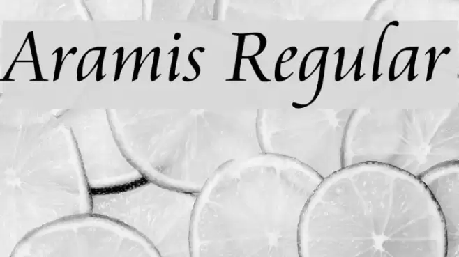 Aramis Regular Font examples