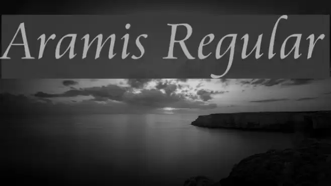 Aramis Regular Font examples
