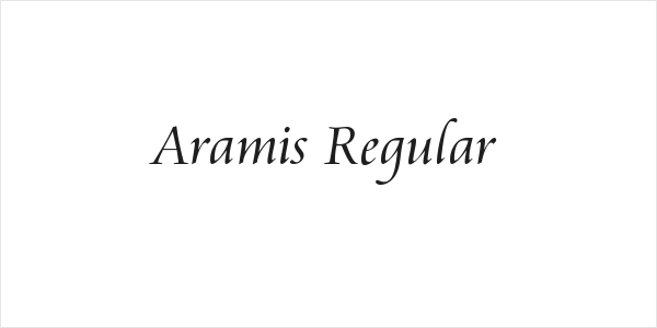 Aramis Regular Logo