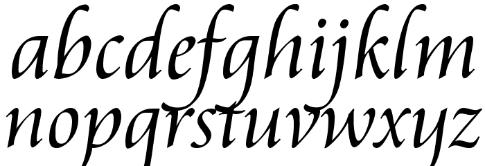 Aramis Regular Font LOWERCASE