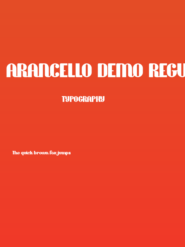 Arancello DEMO Regular Poster