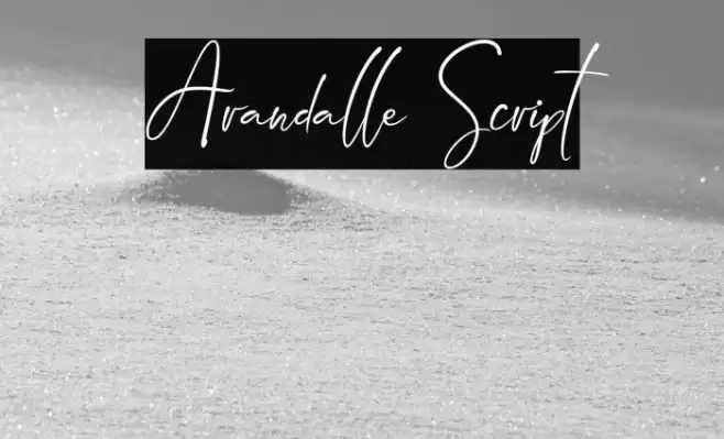 Arandalle Script Font examples