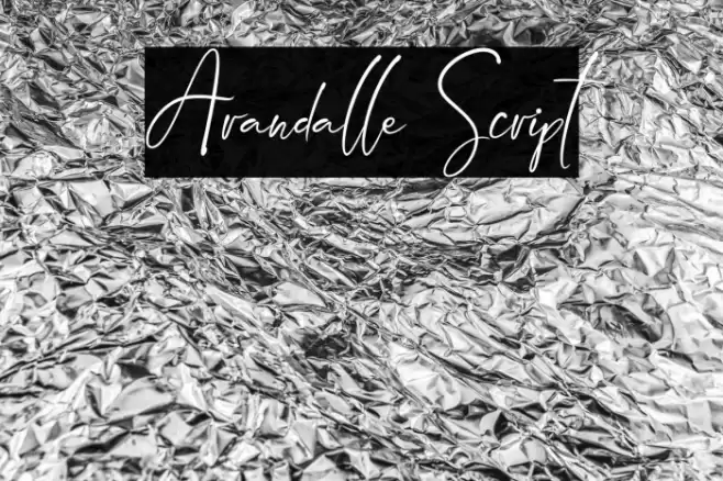 Arandalle Script Font examples