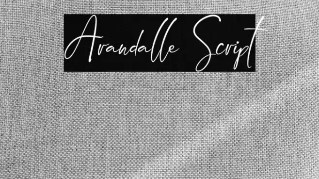 Arandalle Script Font examples