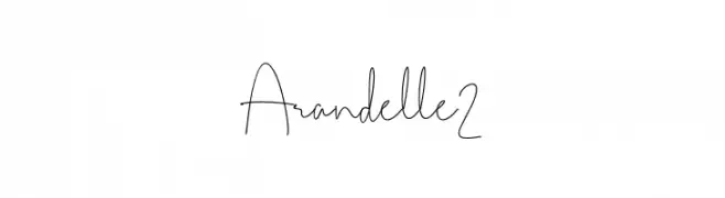 Arandelle2  フリーフォントのダウンロード