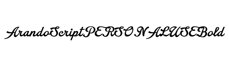 Arando Script PERSONAL USE Bold  नि: शुल्क फ़ॉन्ट्स डाउनलोड