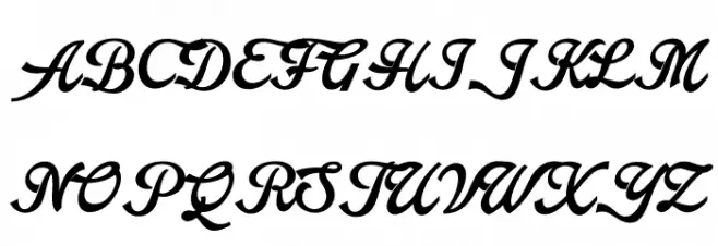 Arando Script PERSONAL USE Bold Polices MAJUSCULES