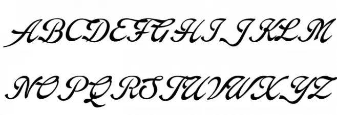 Arando Script PERSONAL USE Italic Fuentes MAYÚSCULAS