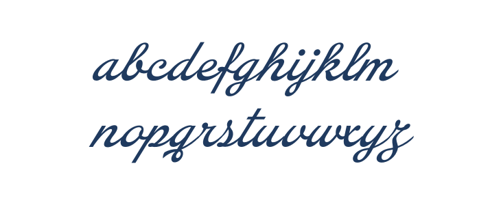Arando Script PERSONAL USE Italic Lowercase
