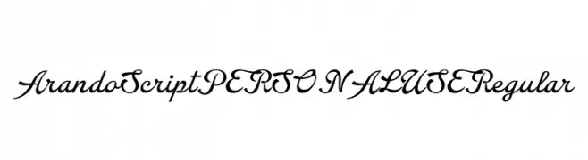 Arando Script PERSONAL USE Regular  baixar fontes gratis