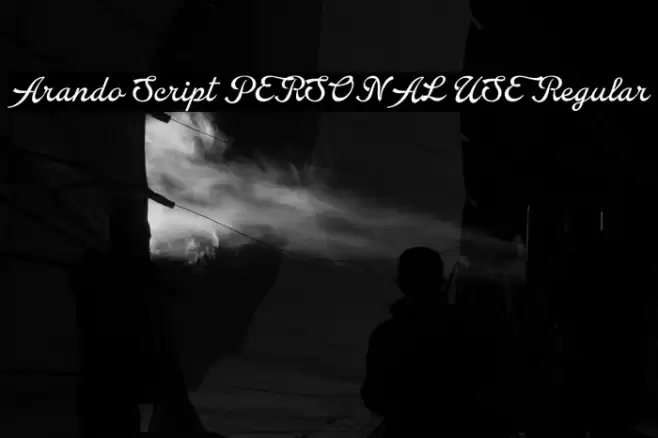 Arando Script PERSONAL USE Regular Font examples