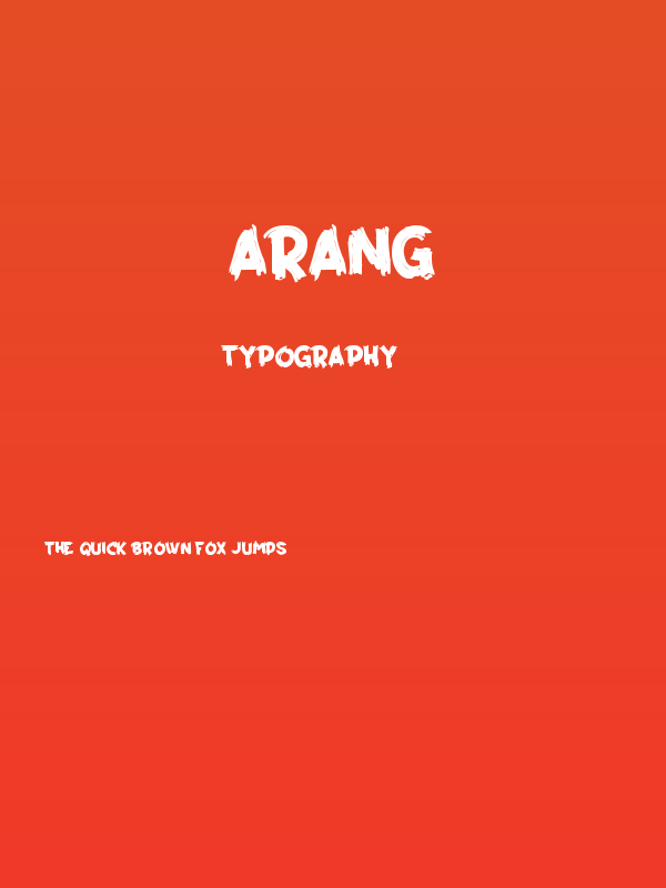 Arang Poster