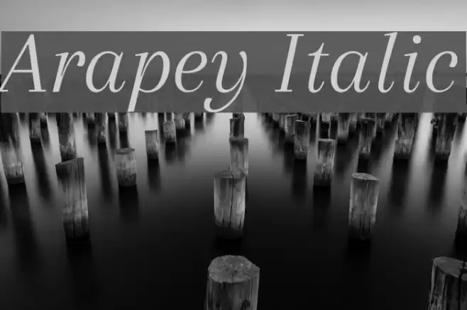 Arapey Italic Font examples