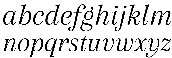 Arapey Italic Font LOWERCASE