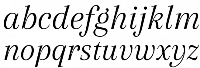 Arapey Italic Font LOWERCASE
