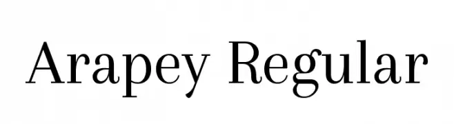 Arapey Regular  Frei Schriftart Herunterladen
