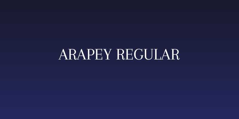 Arapey Regular Social Header