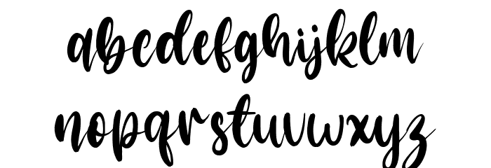 Arastela Font LOWERCASE