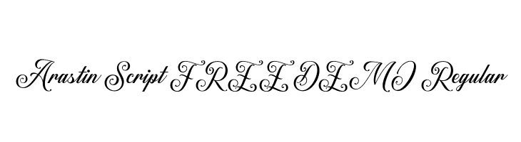 Arastin Script FREE DEMO Regular Font - FFonts.net