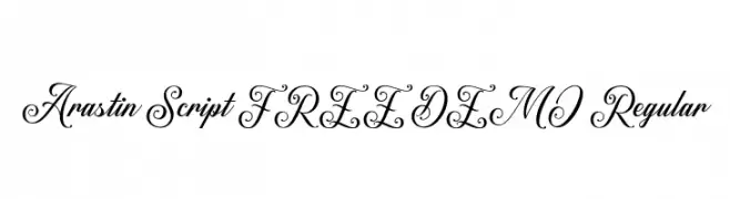 Arastin Script FREE DEMO Regular  تنزيل الخطوط