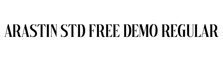 Arastin Std FREE DEMO Regular  免费字体下载