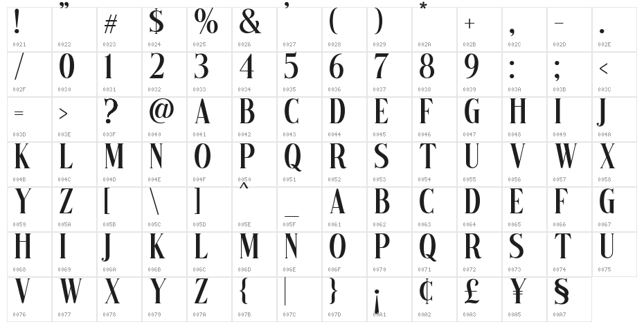 Arastin Std FREE DEMO Regular Character Map
