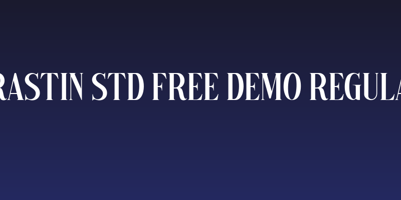 Arastin Std FREE DEMO Regular Social Header