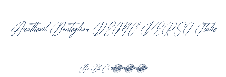 Arathevil Bontegliar DEMO VERSI Italic Font Preview
