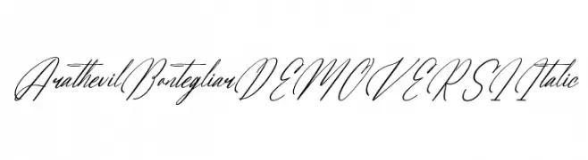 Arathevil Bontegliar DEMO VERSI Italic  Frei Schriftart Herunterladen