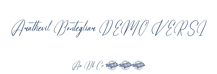 Arathevil Bontegliar DEMO VERSI Font Preview