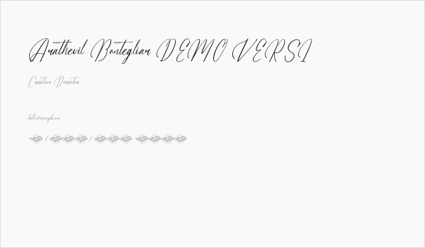 Arathevil Bontegliar DEMO VERSI Business Card