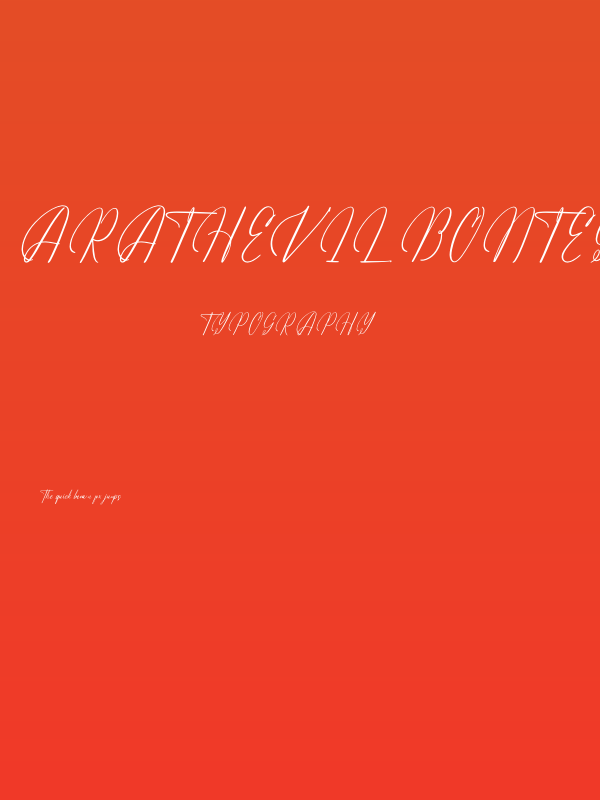 Arathevil Bontegliar DEMO VERSI Poster