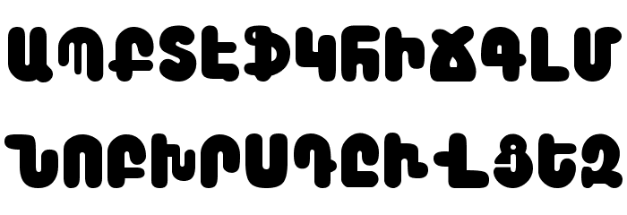 Arax Font LOWERCASE