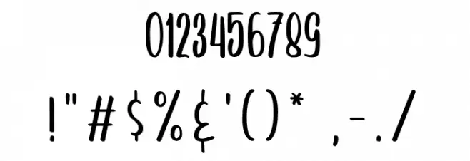 Arayarademo Font OTHER CHARS