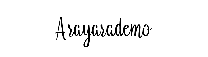 Arayarademo  免费字体下载
